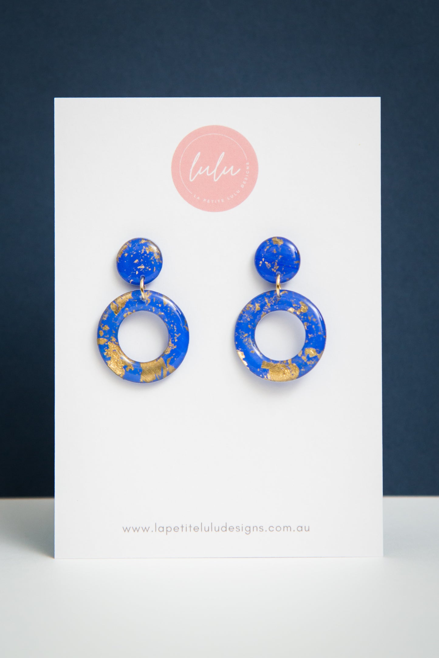 Olivia Dangle | Gilded Glow (Blue)