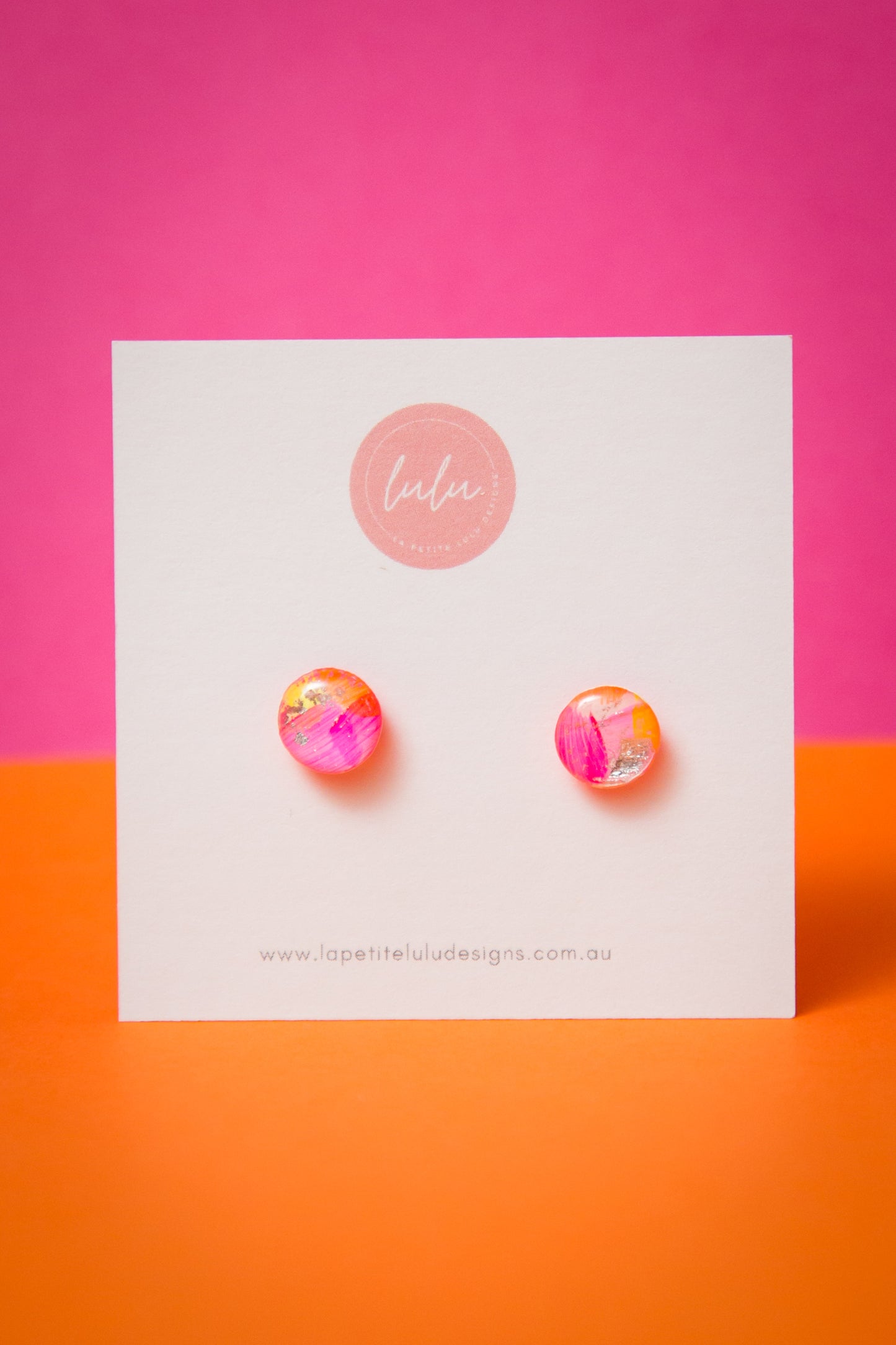 Circle Studs (petite) | Neon Mirage