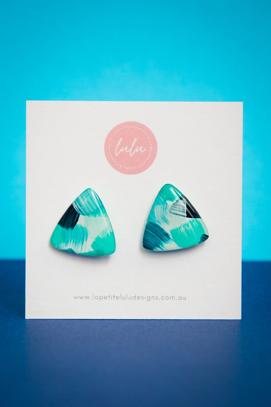 Tetra Studs | Bold Brush (Teal)