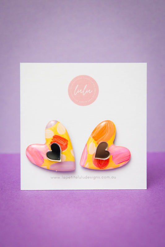 Amore Statement Studs | Topsy Turvy Tulips