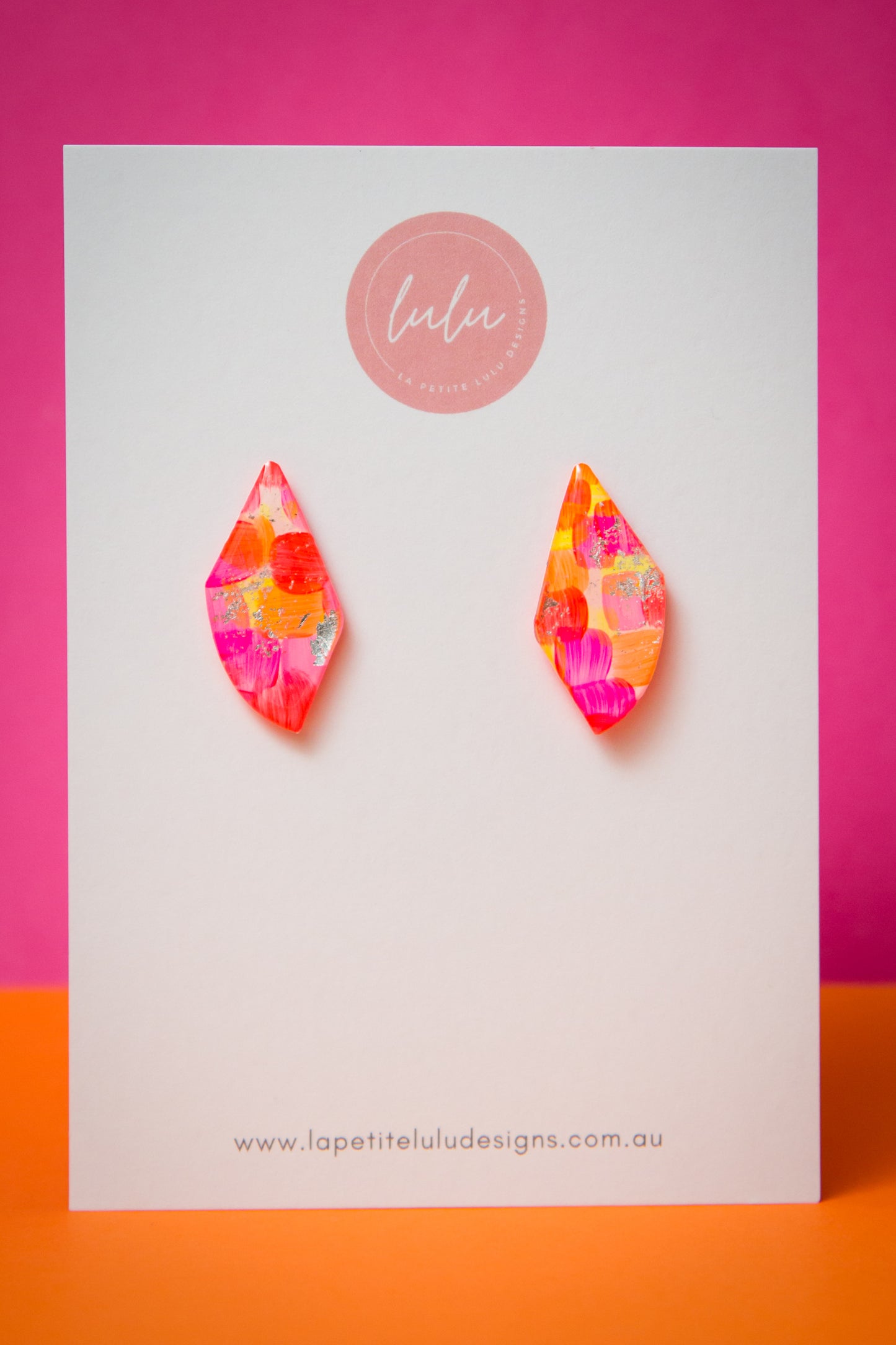 Nova Statement Studs | Neon Mirage