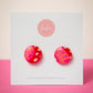 Circle Studs (midi) | Pink Pulse