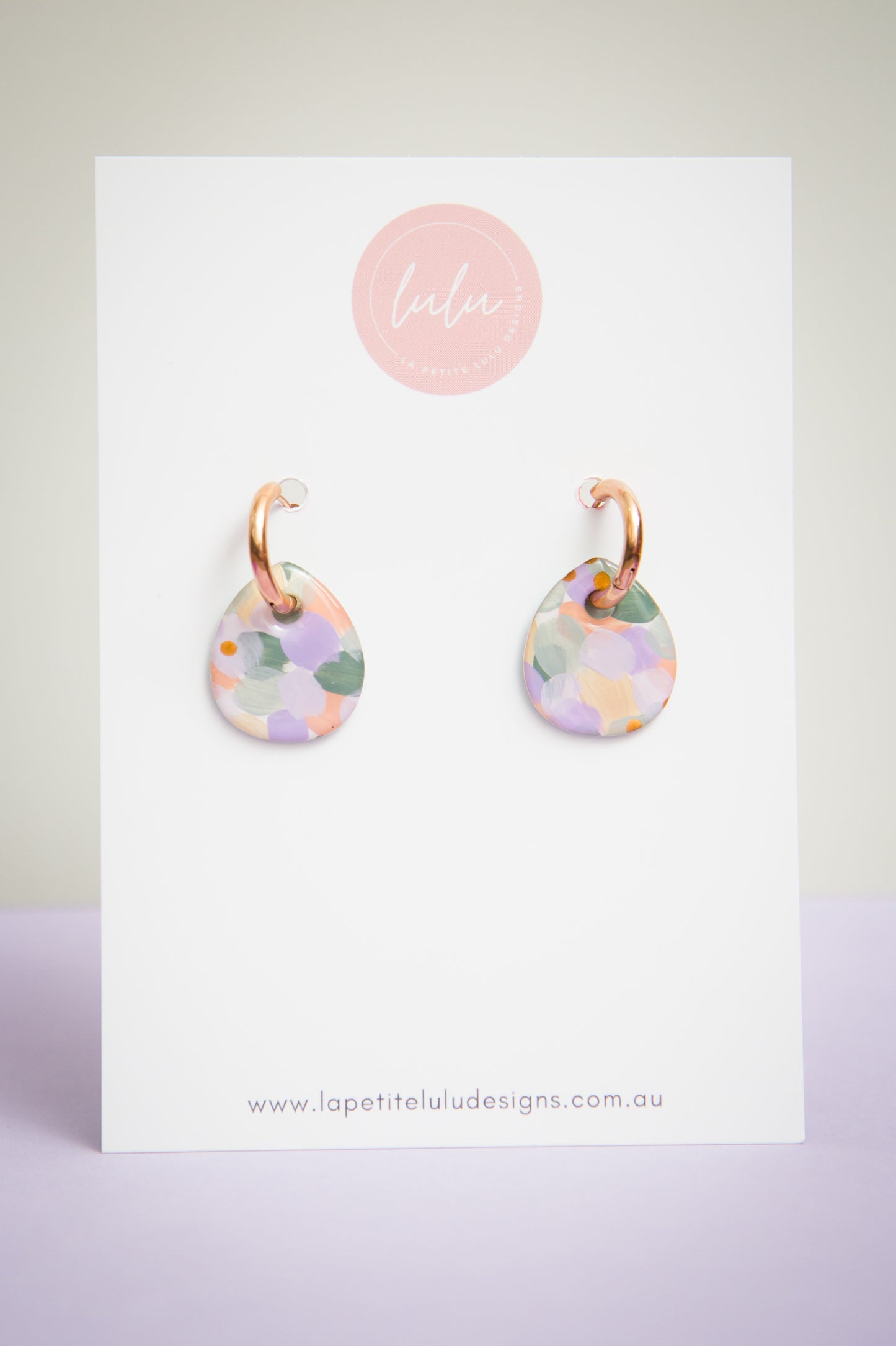 Isabella Huggie Hoops | Pastel Mosaic