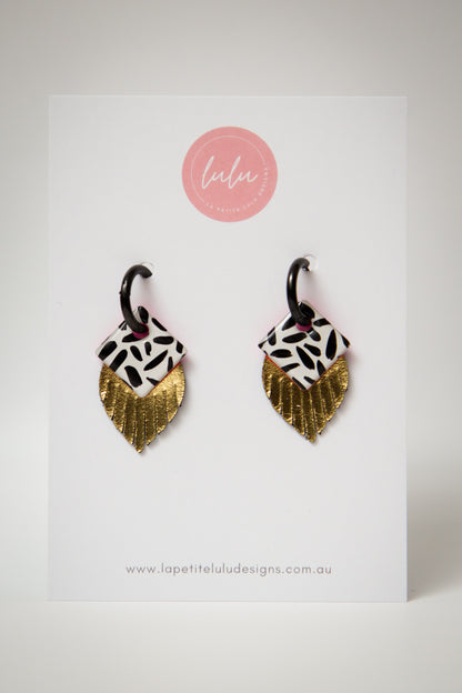 Lila Huggie Hoops | Dash + Dazzle