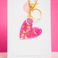 Heart Key Ring | Gilded Glow (Pink)