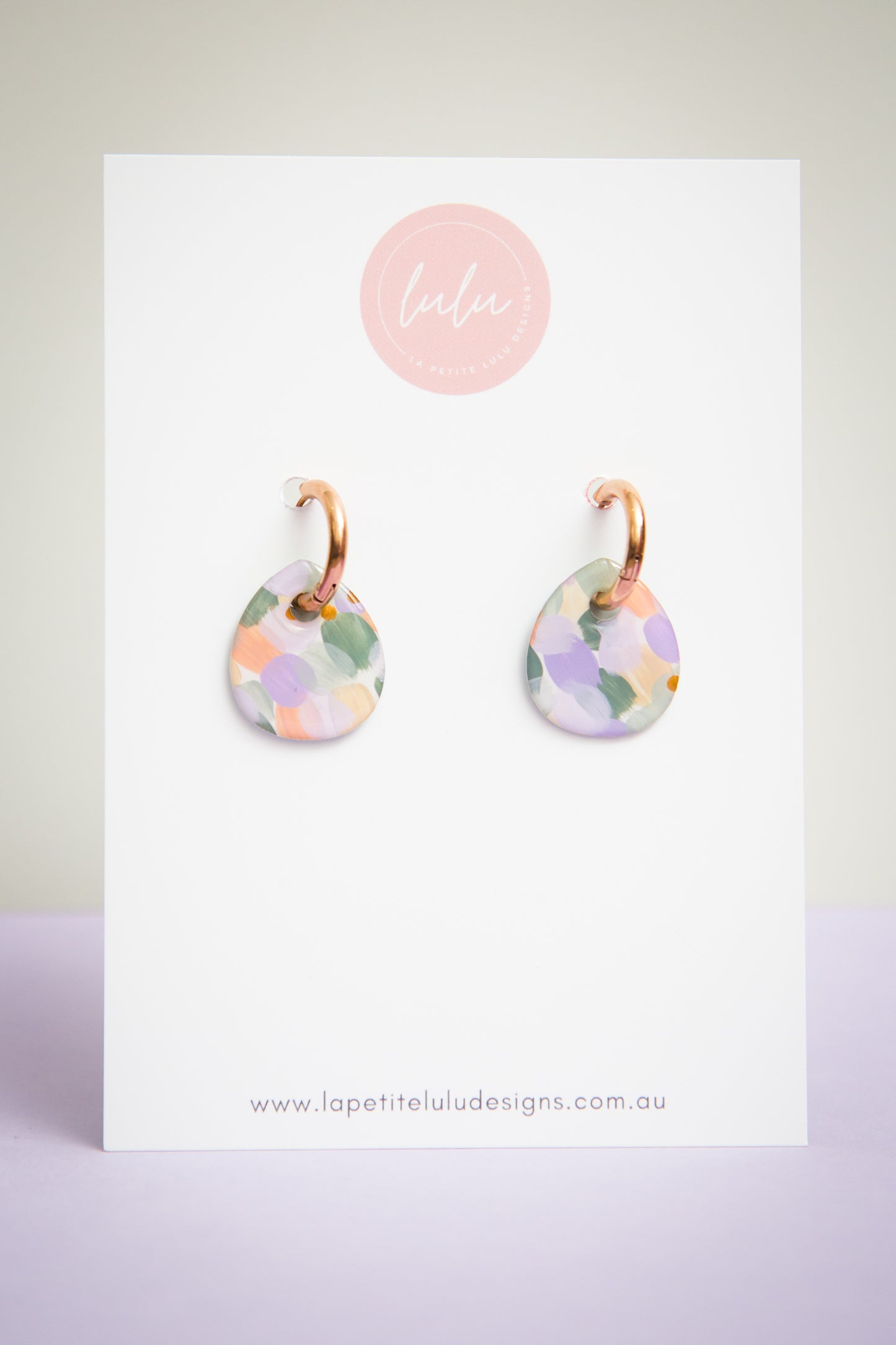 Isabella Huggie Hoops | Pastel Mosaic