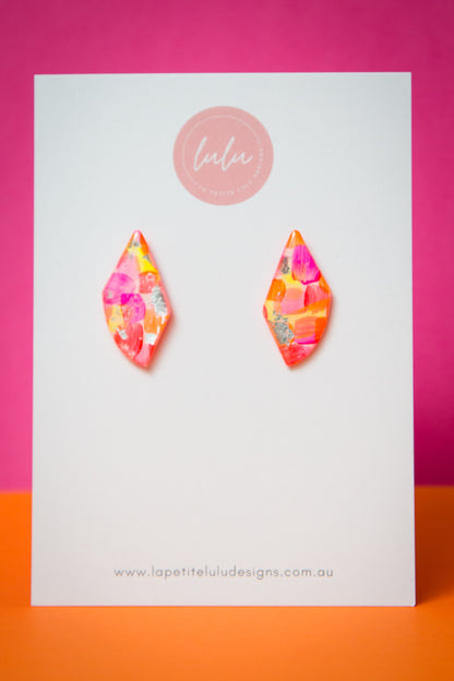 Nova Statement Studs | Neon Mirage