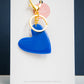 Heart Key Ring | Gilded Glow (Blue)