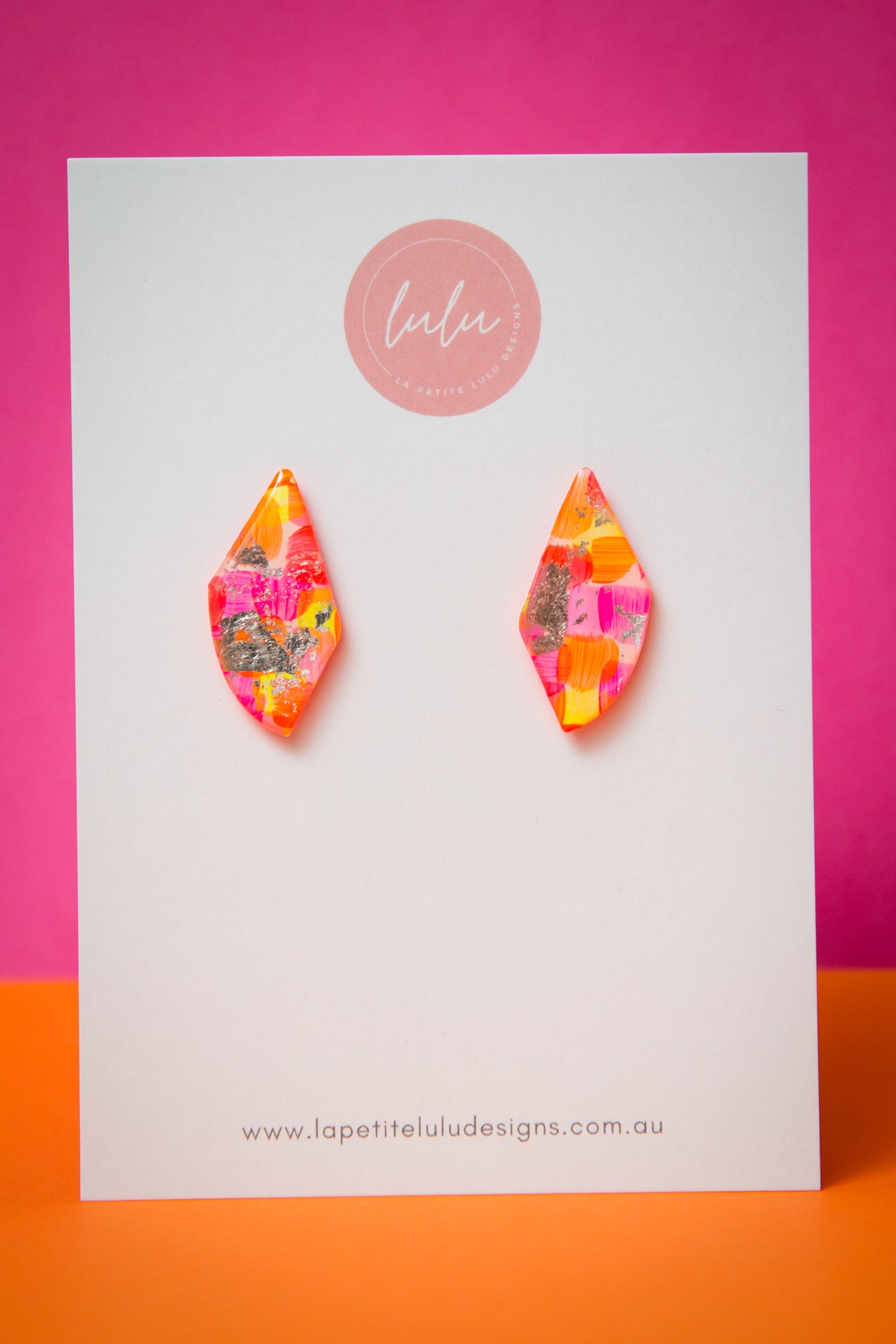 Nova Statement Studs | Neon Mirage