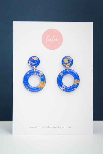 Olivia Dangle | Gilded Glow (Blue)