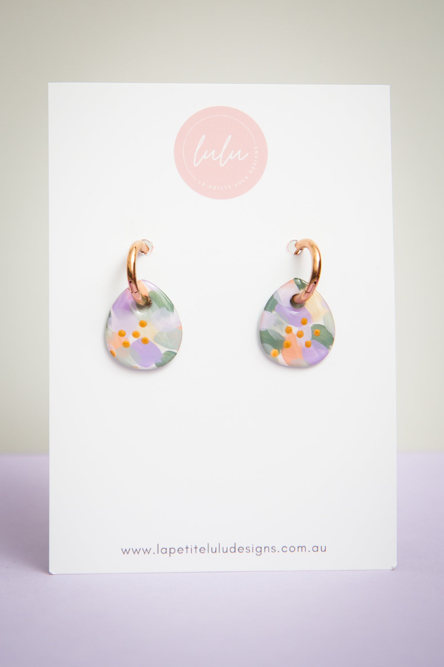 Isabella Huggie Hoops | Pastel Mosaic