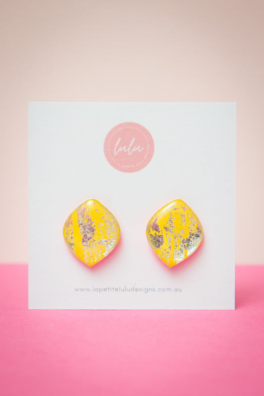 Petal Studs | Petal Prism (Yellow)