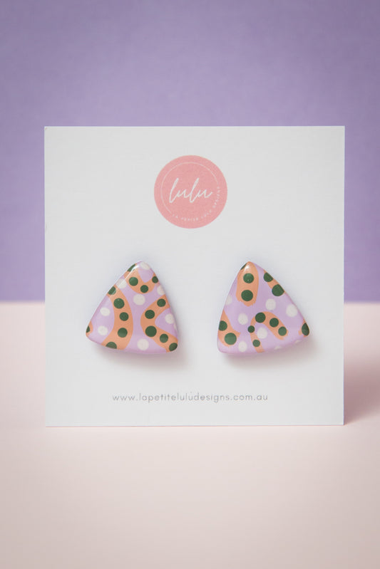 Tetra Studs | Lilac Swirl