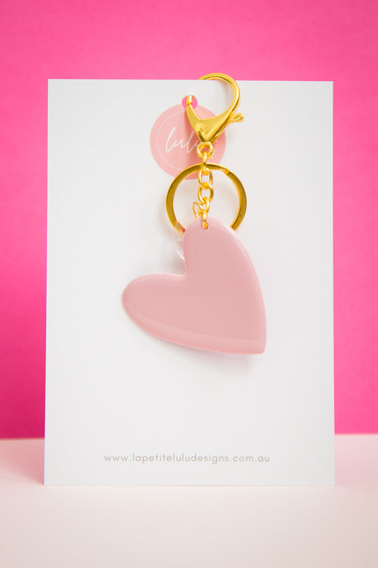 Heart Key Ring | Gilded Glow (Pink)