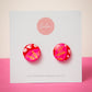 Circle Studs (midi) | Pink Pulse