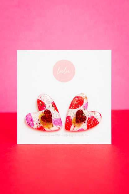 Amore Statement Studs | Cupid's Confetti