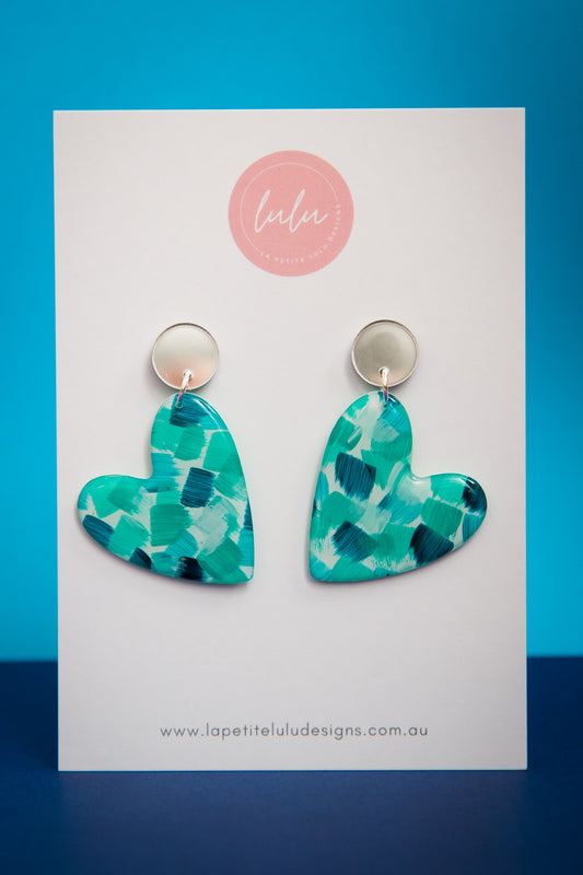 Lover Dangle | Bold Brush (Teal)