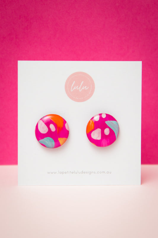 Circle Studs (regular) | Falling Petals