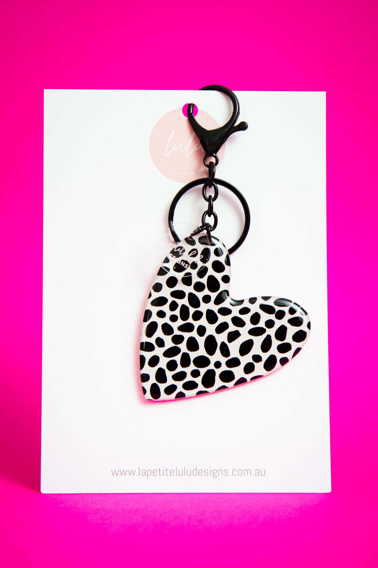 Heart Key Ring | Dalmation