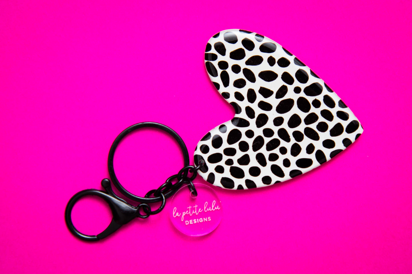 Heart Key Ring | Dalmation