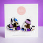 Amore Statement Studs | Ultraviolet Jungle (Gold)