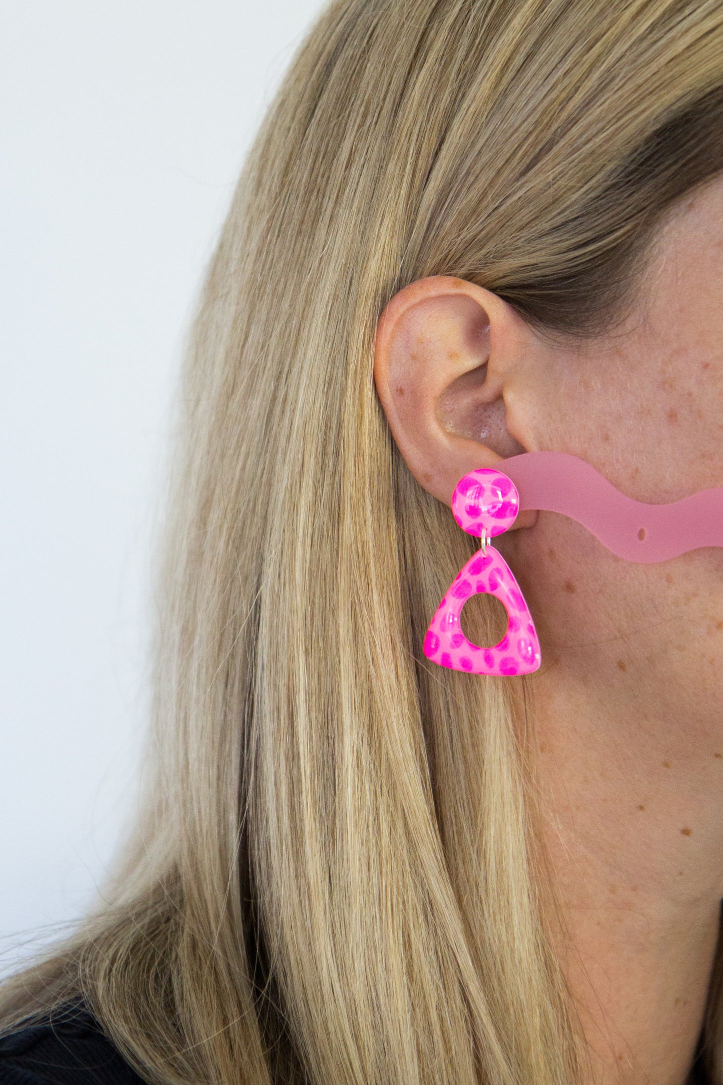 Tetra Dangle | Cheetah (Pink)