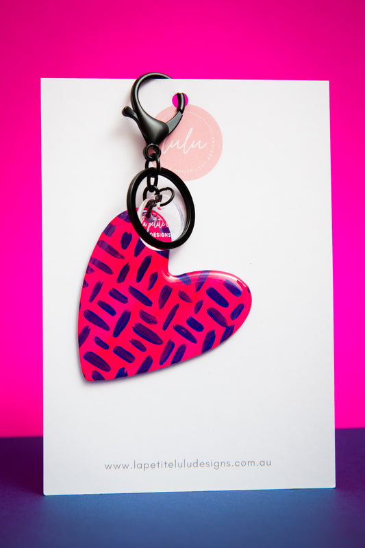 Heart Key Ring | Fractured Flow