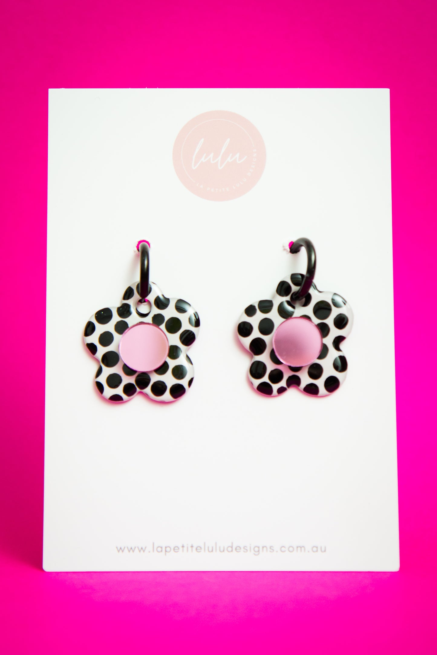 Daisy Hoops | Blossom & Dot (Pink)