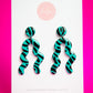 Squirms Dangle | Zesty Zebra (Teal)