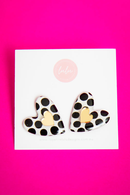 Amore Statement Studs | Blossom & Dot (Gold)