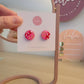 Circle Studs (midi) | Pink Pulse